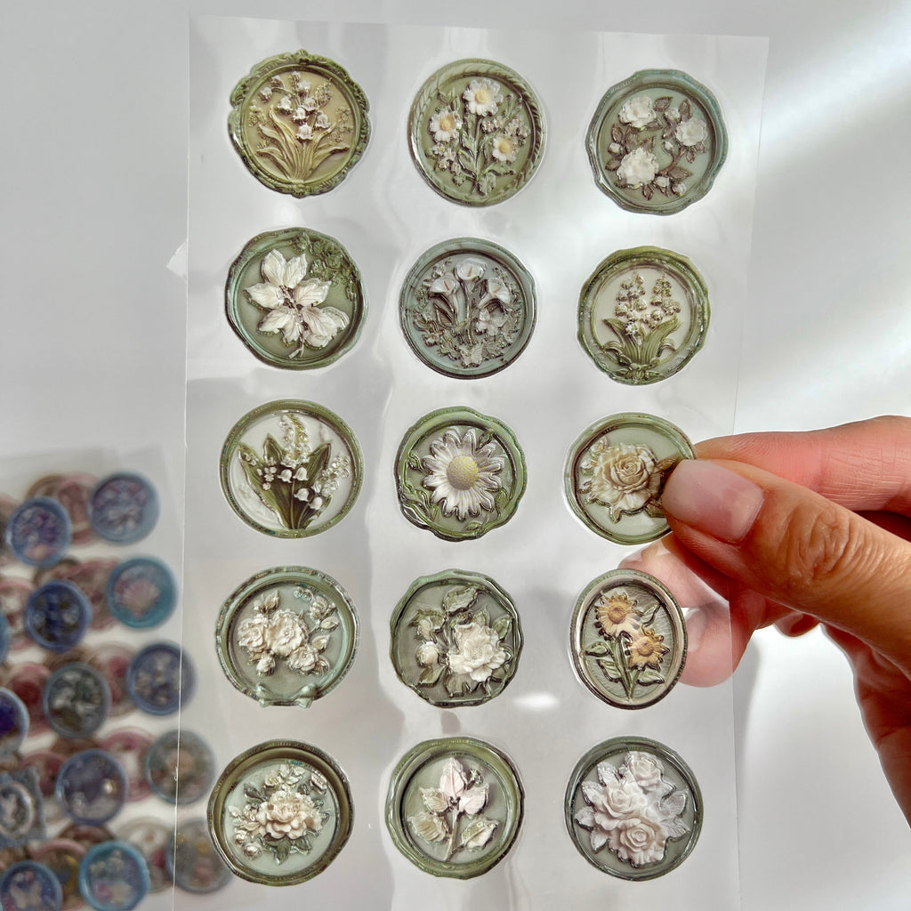 💎 Vintage Wax Seal Stickers