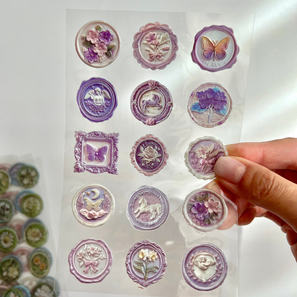 💎 Vintage Wax Seal Stickers