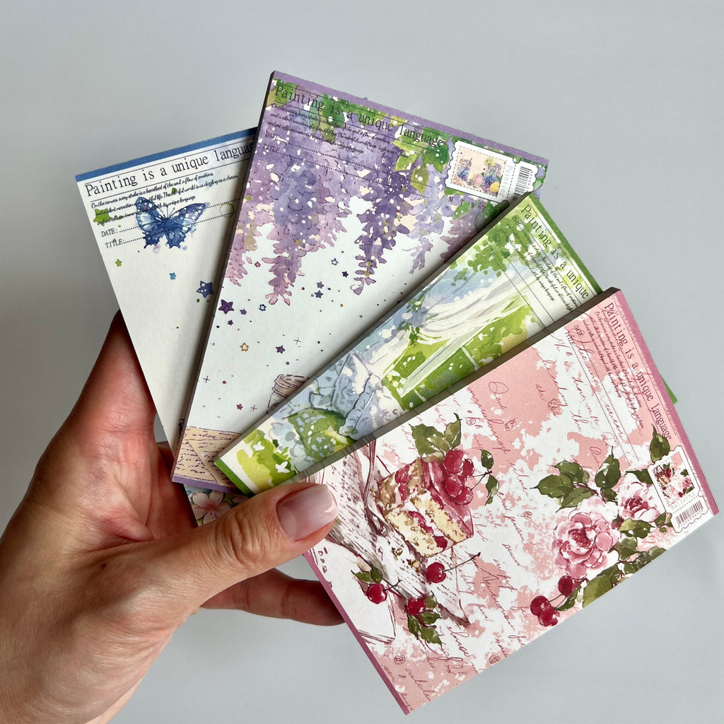 🌸 Watercolor Garden Memo Pad