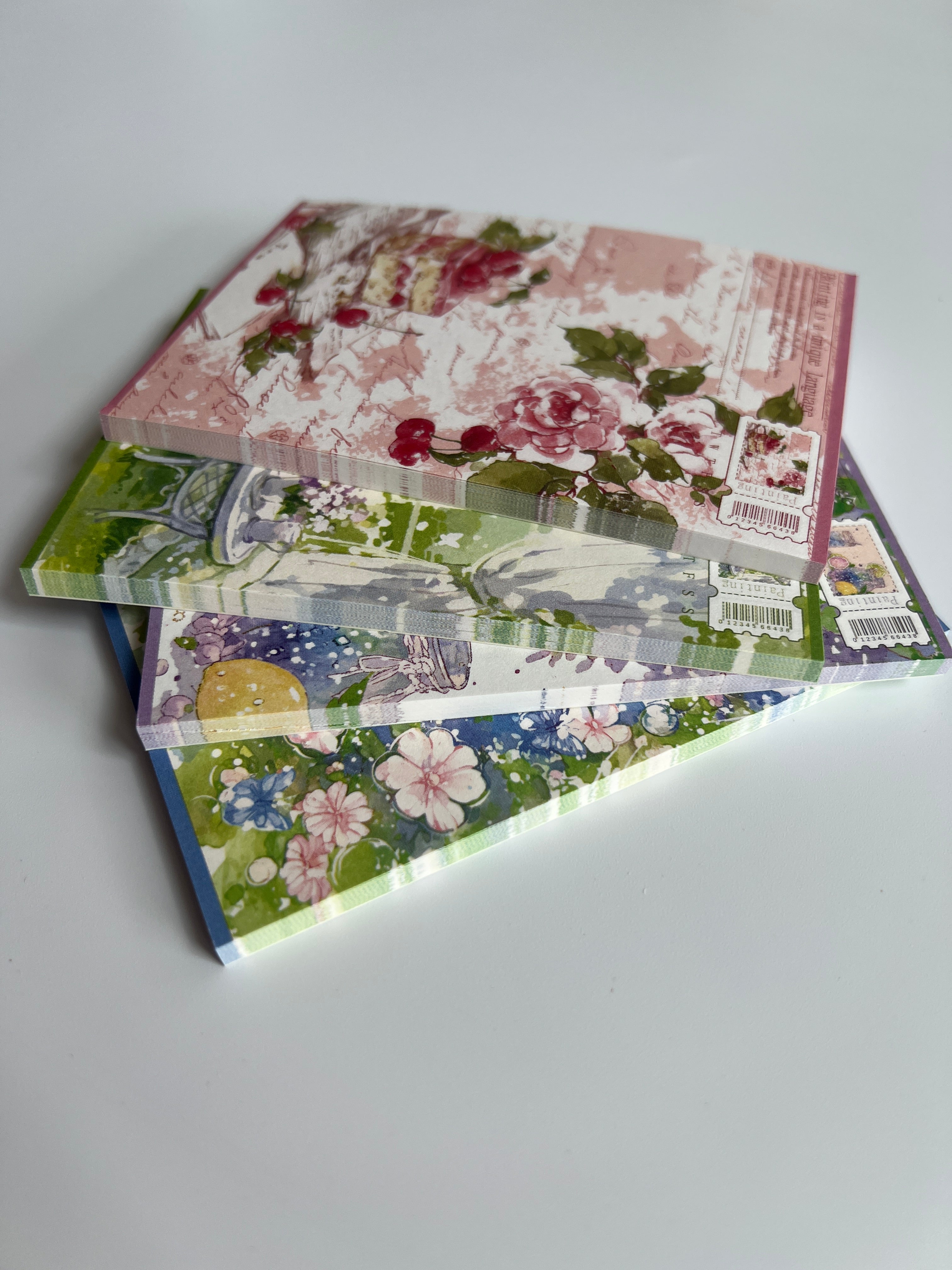 🌸 Watercolor Garden Memo Pad