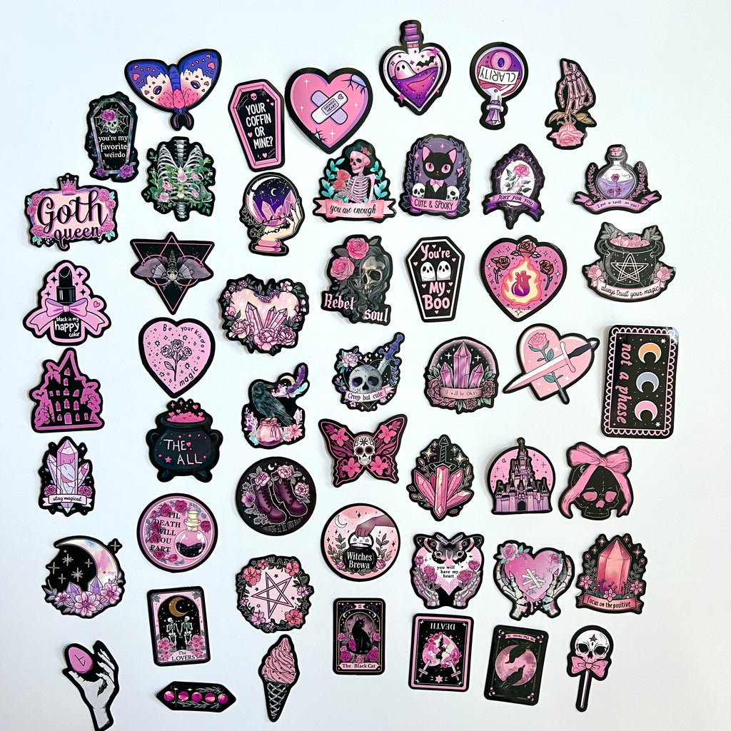 🎀 Spooky Cute Goth Stickers