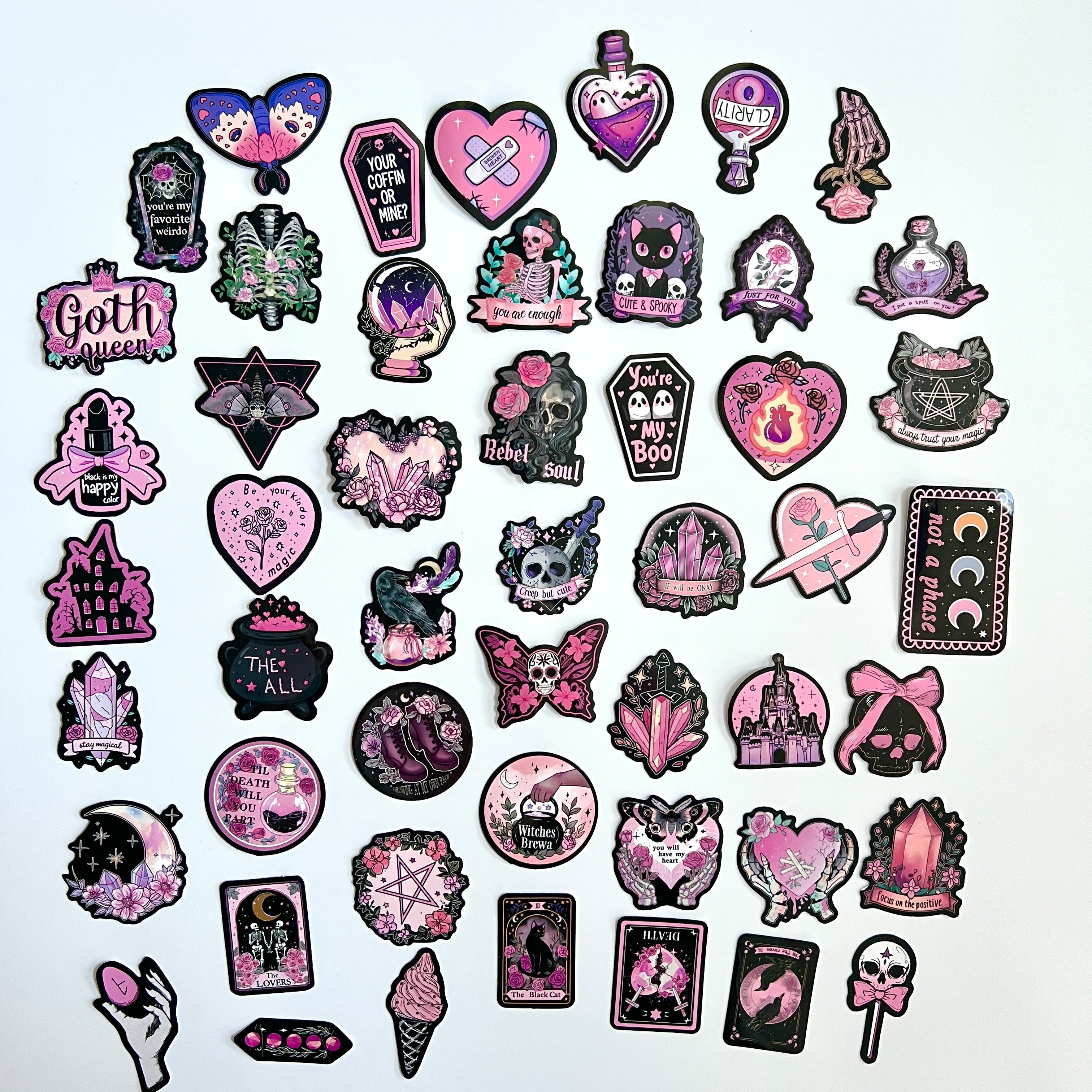🎀 Spooky Cute Goth Stickers