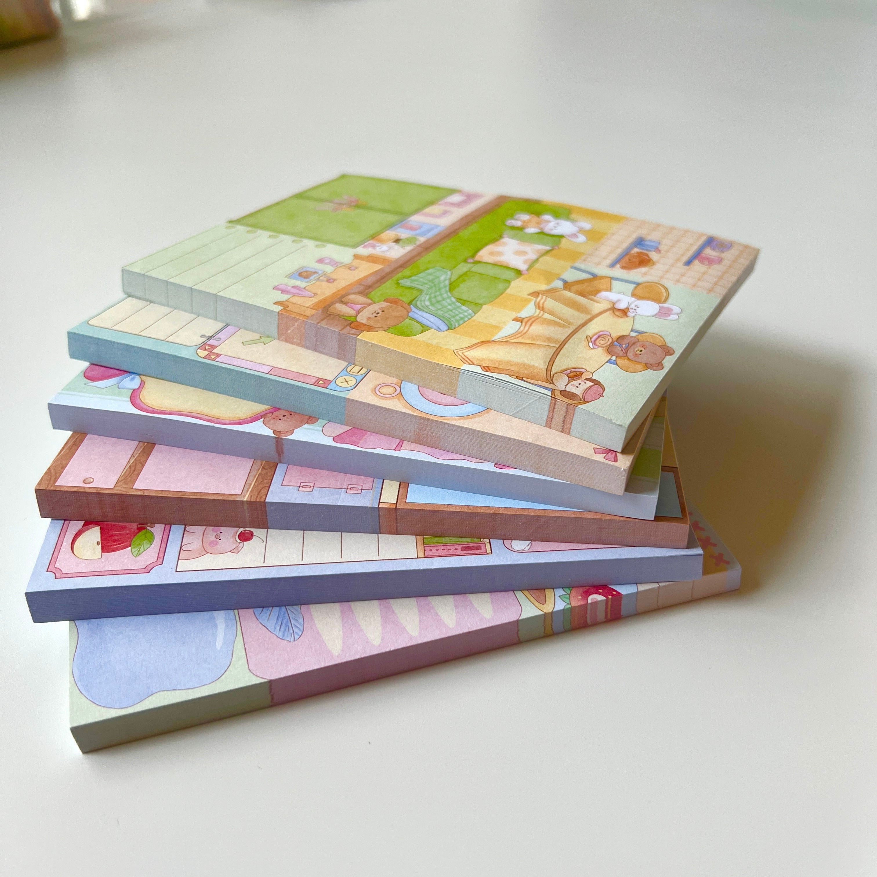 🧸 Bear & Puppy Sweet Home Memo Set