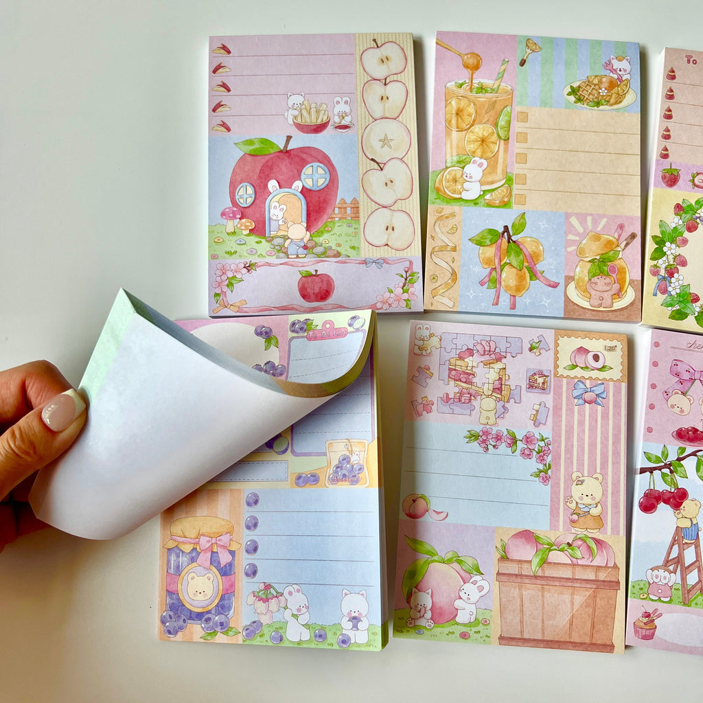 🍓 Sweet Fruit Garden Memo Set