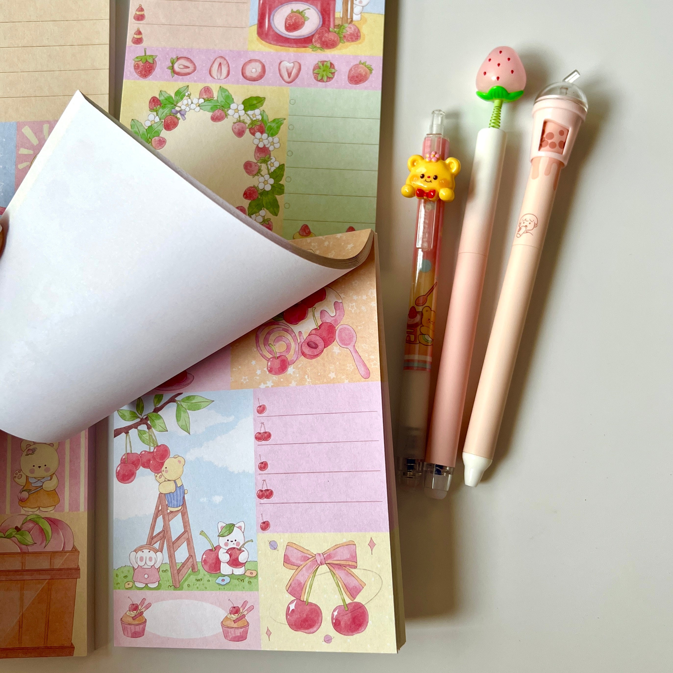 🍓 Sweet Fruit Garden Memo Set