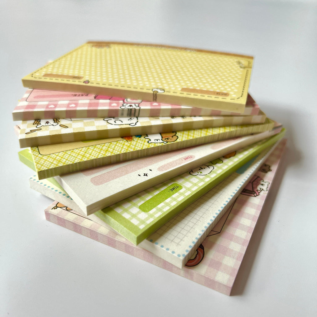 🐶 Cute Puppy Study Memo Pad Set