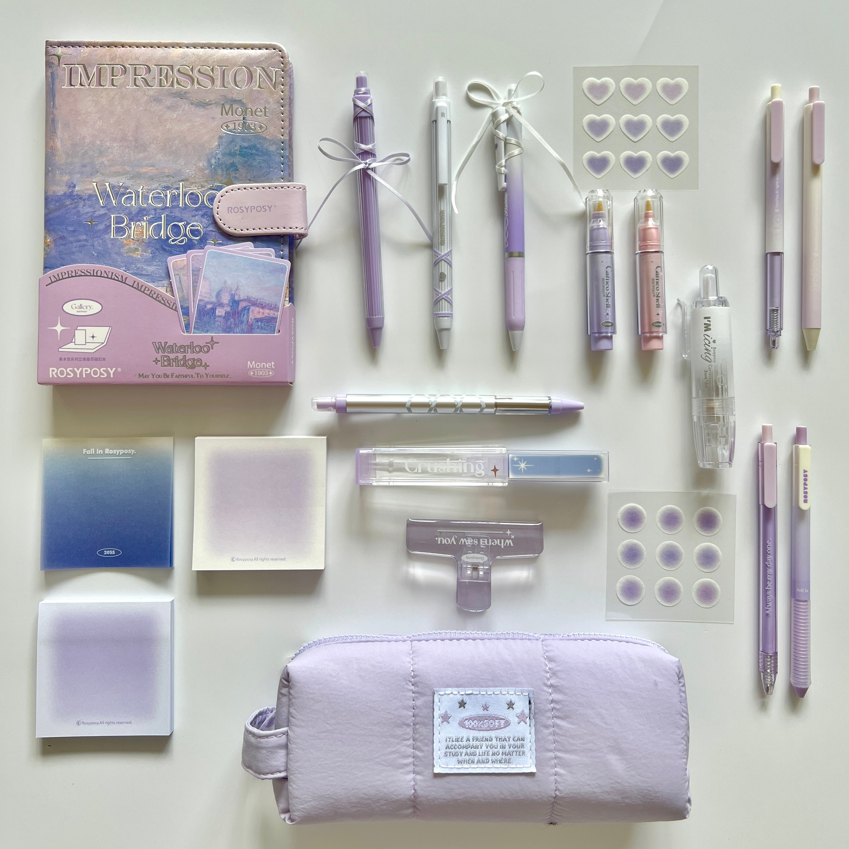 💜 Lavender Waterloo Bridge Stationery Set