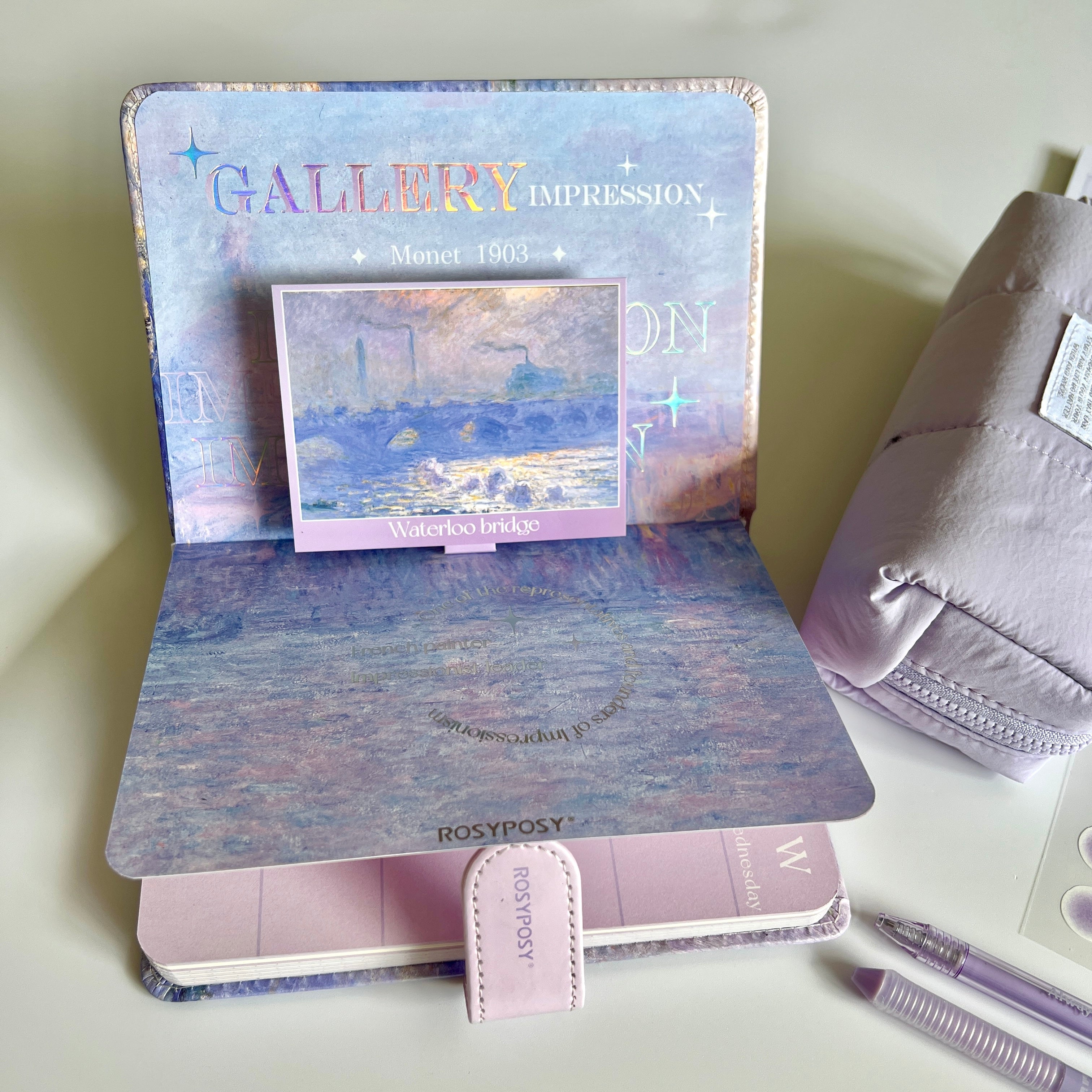 💜 Lavender Waterloo Bridge Stationery Set