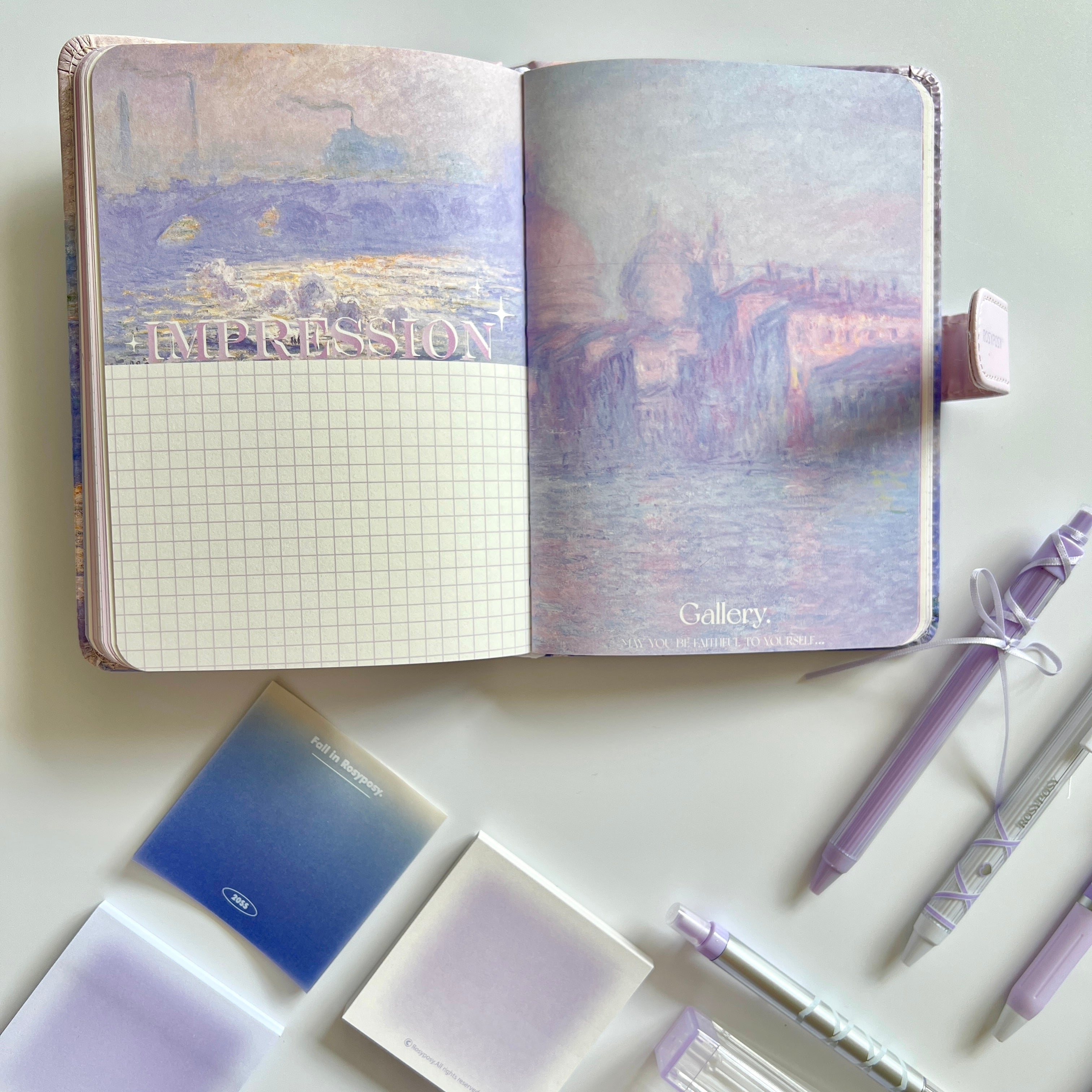 💜 Lavender Waterloo Bridge Stationery Set