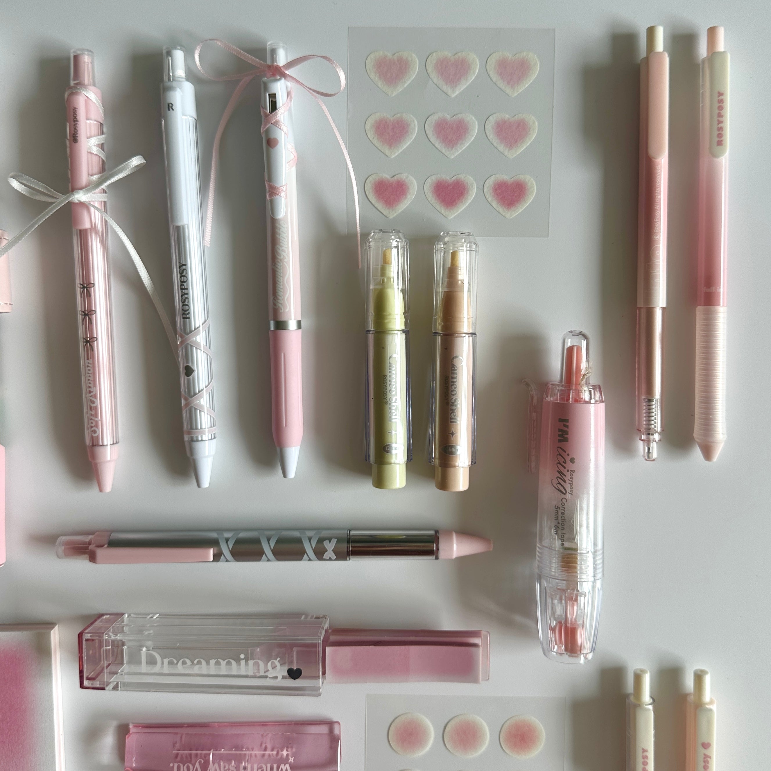 🌸 Pink Giverny Garden Stationery Set