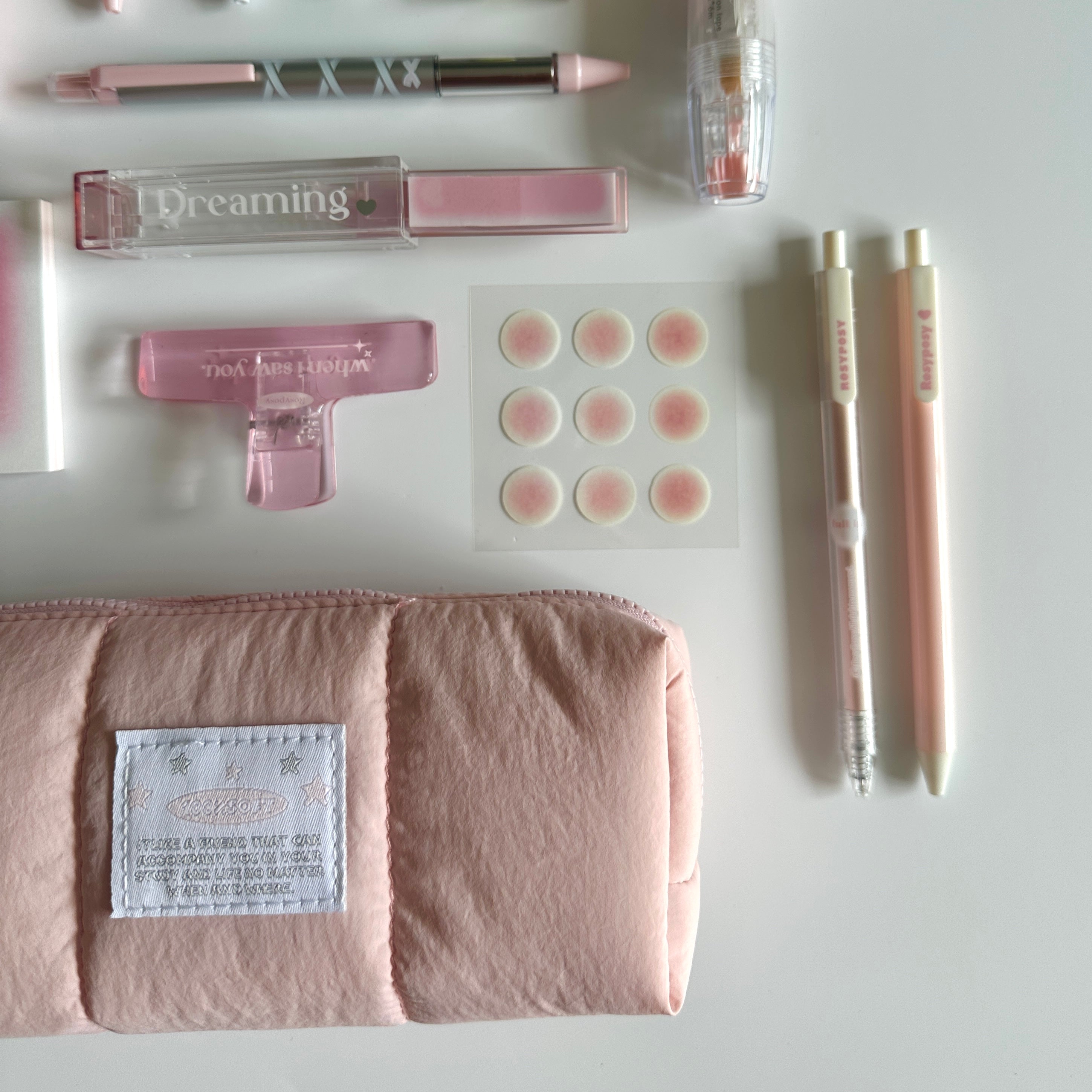 🌸 Pink Giverny Garden Stationery Set