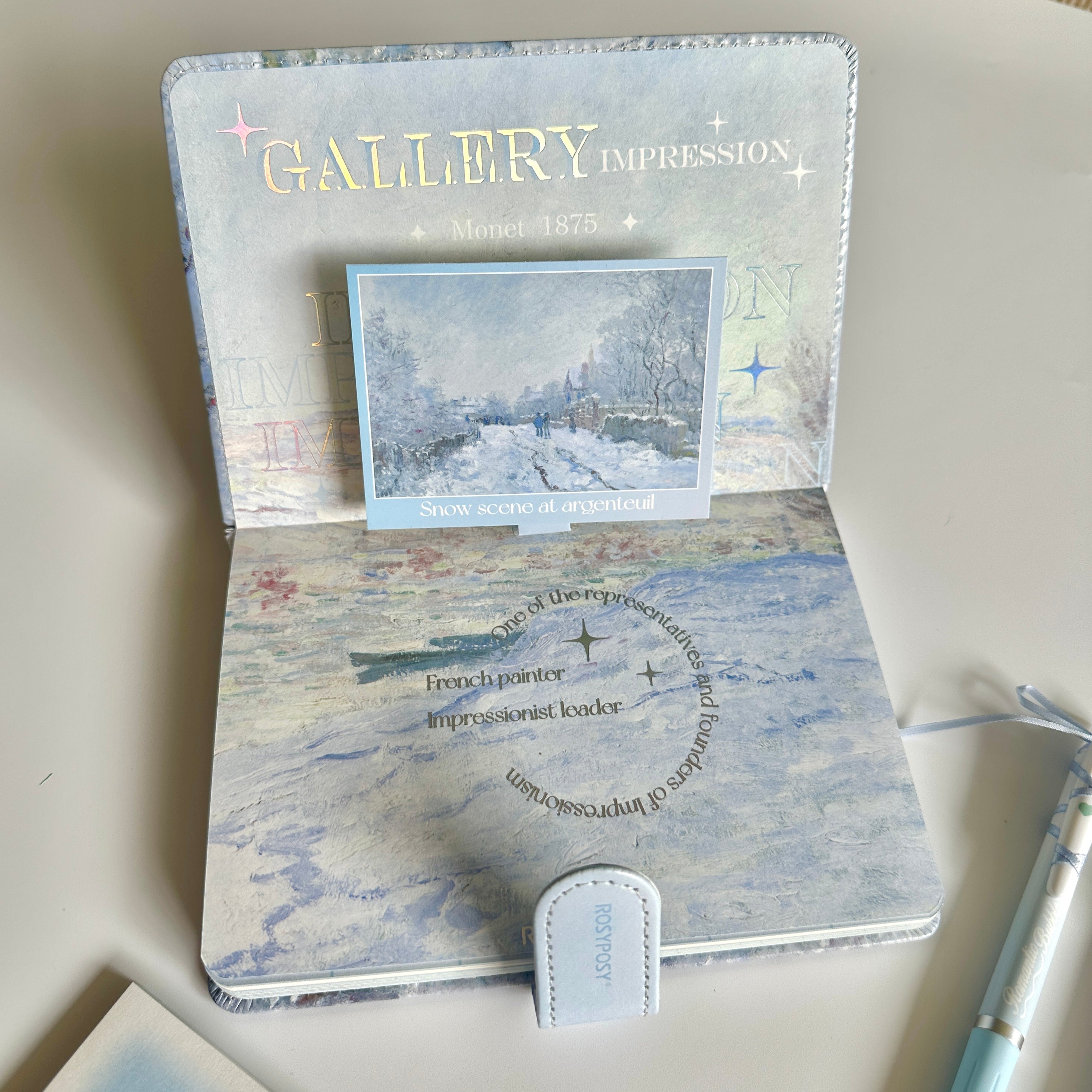 ❄️ Blue Snow Scene Stationery Set