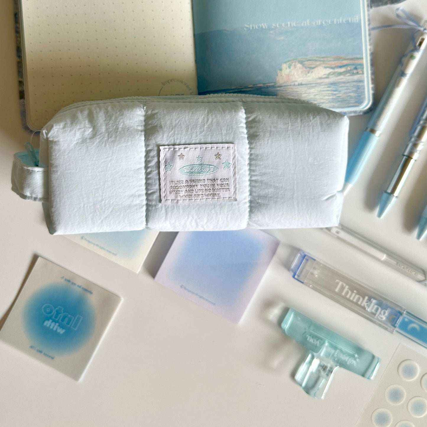 ❄️ Blue Snow Scene Stationery Set